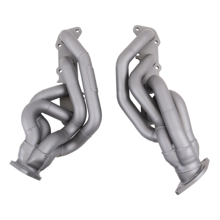 BBK 11-14 Mustang GT Shorty Tuned Length Exhaust Headers - 1-5/8 Titanium - Bull Strap