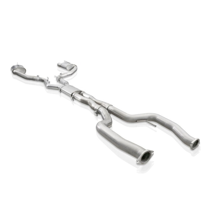 Stainless Works 2008-09 Pontiac G8 GT 3in Catback Systemt X-Pipe Turbo Chambered Muffler 3.5in Tips - Bull Strap