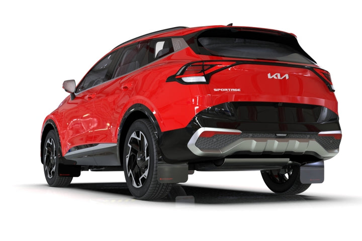 Rally Armor 23-25 Kia Sportage Black UR Mud Flap w/ Dark Grey Logo - Bull Strap