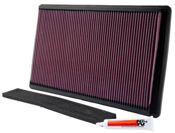 K&N Replacement Air Filter AIR FILTER, CHEV CORVETTE 5.7L 90-96, PONT FIREBIRD 5.7L 96-97 - Bull Strap