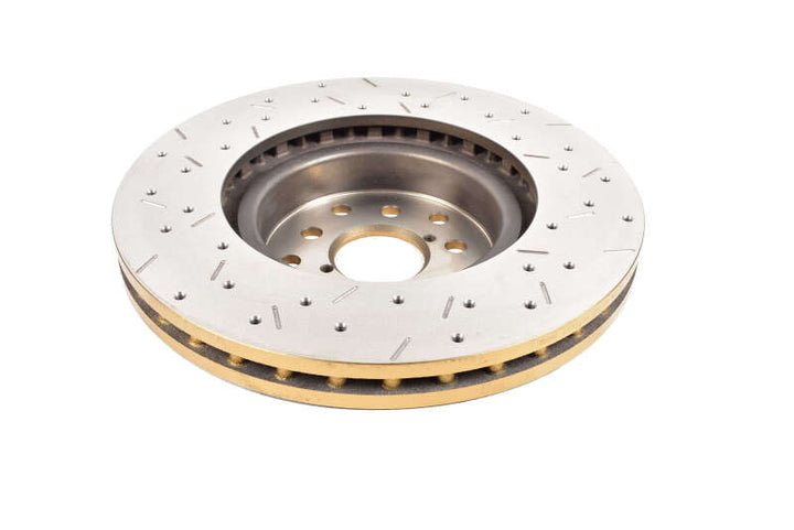 DBA 05-08 Subaru Legacy GT Front Drilled & Slotted 4000 Series Rotor - Bull Strap