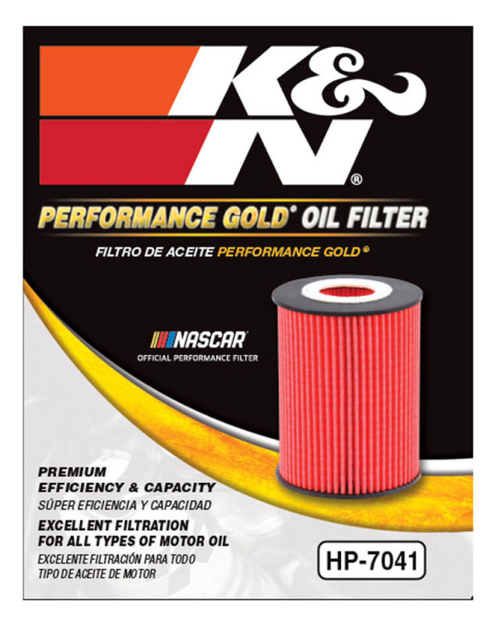 K&N Performance Oil Filter - 14-18 Fiat 500L 1.4L L4 Gas - Bull Strap