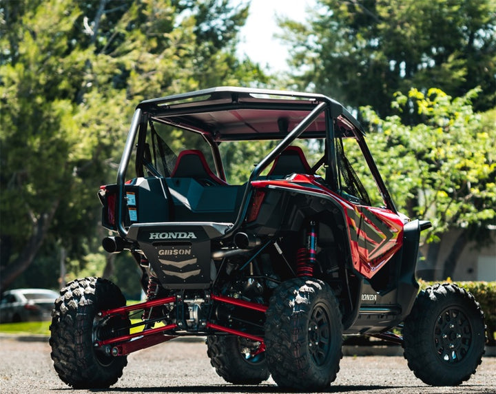 Gibson 2019 Honda Talon 1000R/X 2.25in Dual Exhaust - Black Ceramic - Bull Strap