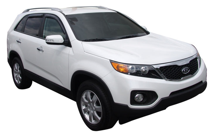 AVS 11-15 Kia Sorento Ventvisor Outside Mount Window Deflectors 4pc - Smoke - Bull Strap