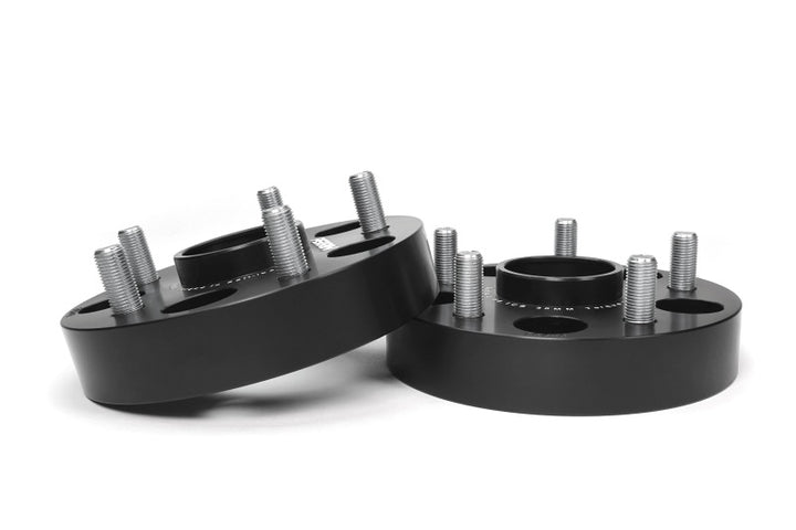 PERRIN Subaru 30mm Wheel Spacers 5x114.3 BP w/56mm Hub - Black - Bull Strap