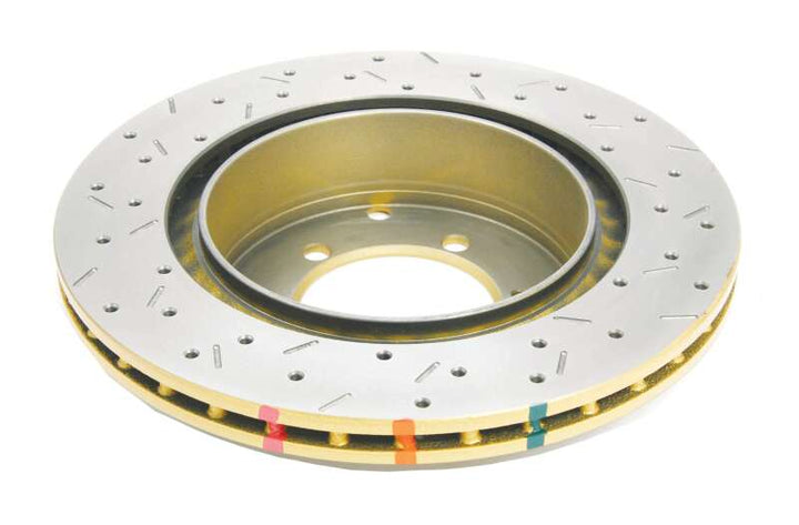 DBA 03-05 Evo 8/9 Rear Drilled & Slotted 4000 Series Rotor - Bull Strap