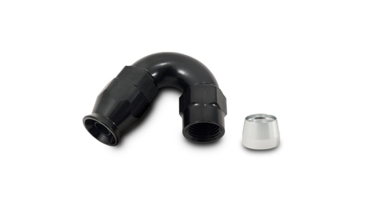 Vibrant -10AN 150 Degree Hose End Fitting for PTFE Lined Hose - Bull Strap