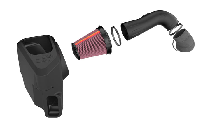 K&N 20-25 Chevrolet Silverado 2500/3500 HD V8 6.6L NextGen Cold Air Intake - Bull Strap