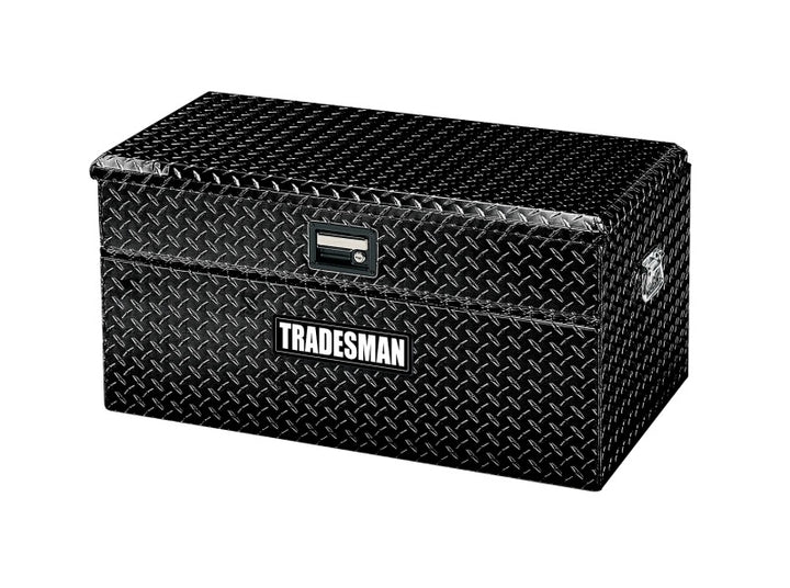 Tradesman Aluminum Flush Mount Truck Tool Box Full/Slim Line (60in.) - Black - Bull Strap