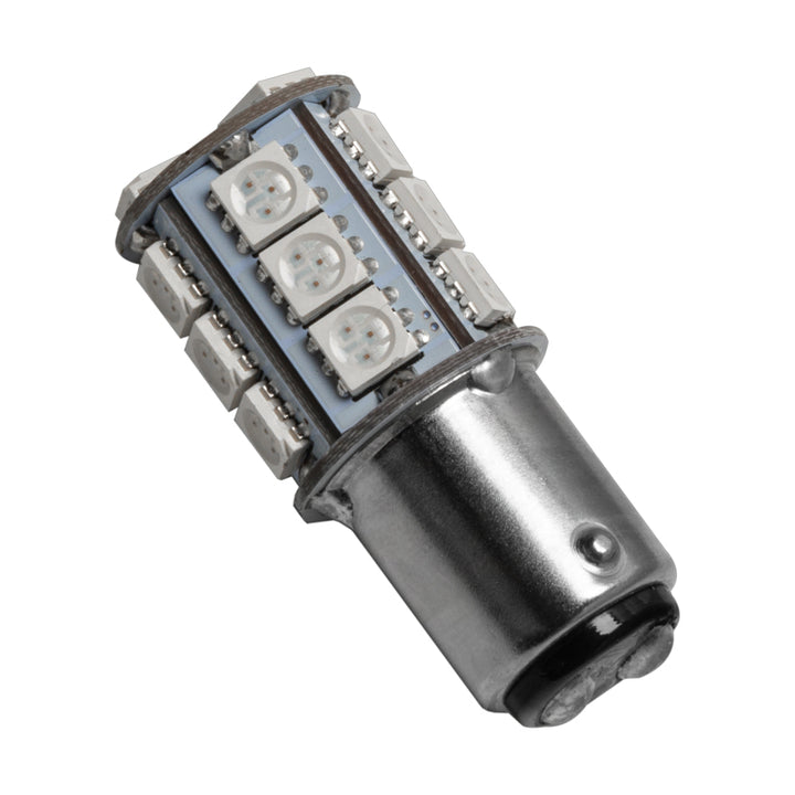 Oracle 1157 18 LED 3-Chip SMD Bulb (Single) - Red - Bull Strap