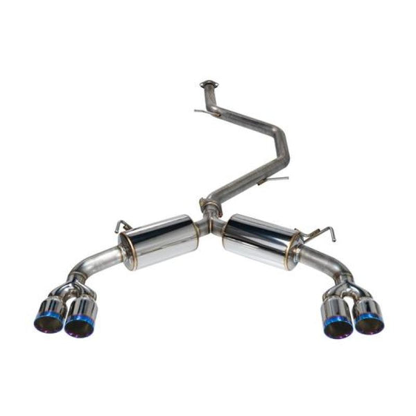 Remark 2019+ Toyota Corolla Hatchback Quad-Exit Cat-Back Exhaust Burnt Stainless Steel - Bull Strap