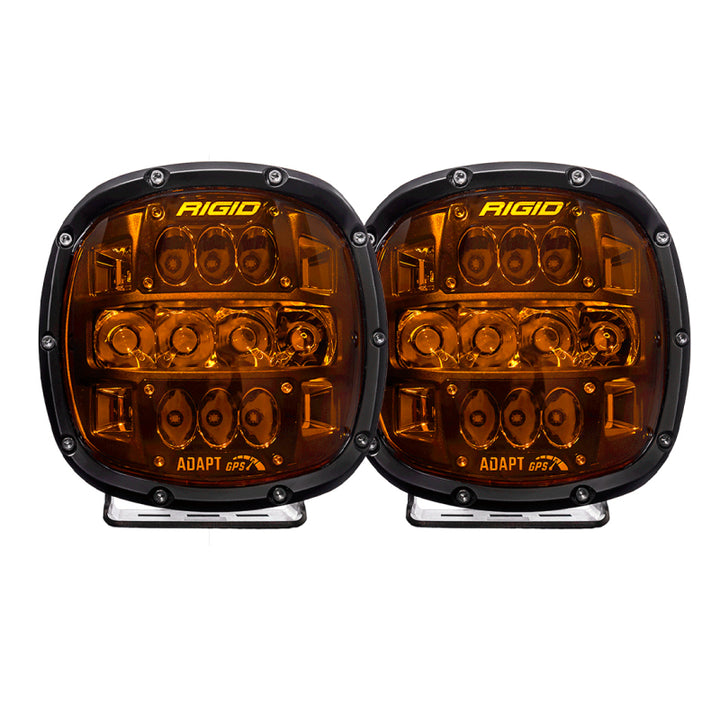 Rigid Industries Adapt XP w/ Amber PRO Lens (Pair) - Bull Strap