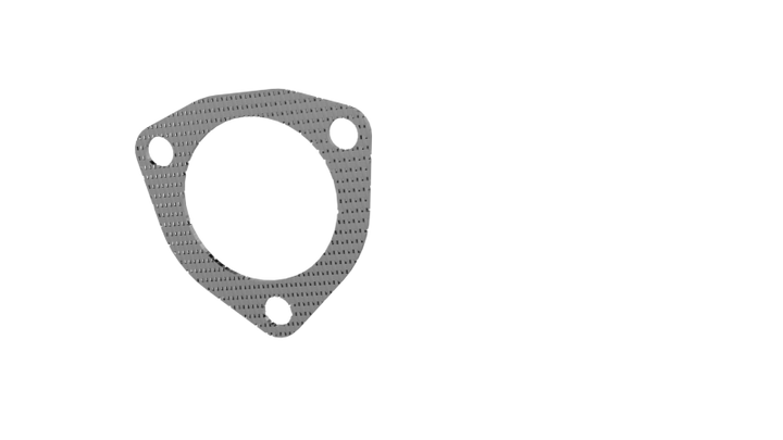 QTP 2.5in Bolt-On QTEC 3 Bolt Gasket - Bull Strap