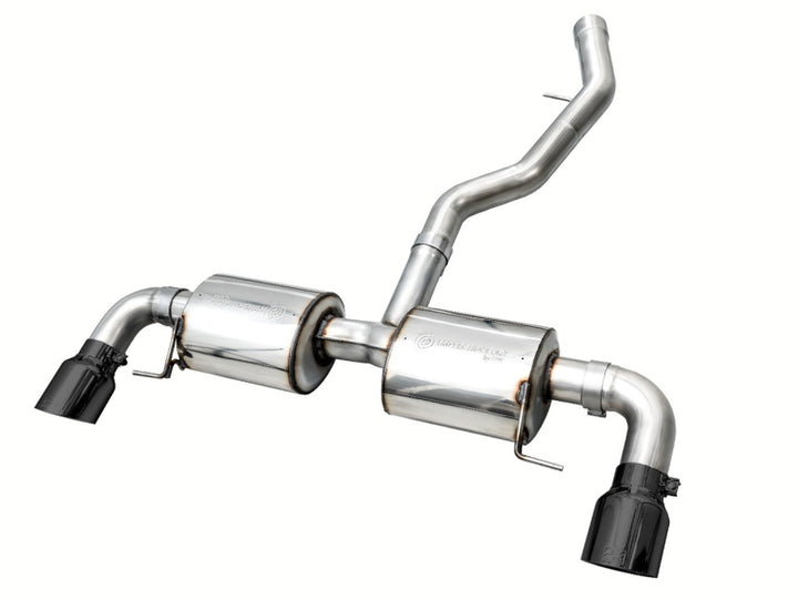 AWE 19-23 BMW 330i / 21-23 BMW 430i Base G2X Touring (Excl.Conv) Axle Back Exhaust - Diamond Black - Bull Strap