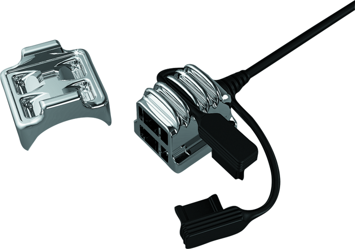 Kuryakyn USB Power Port Universal Charger Chrome - Bull Strap