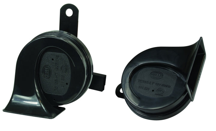 Hella 12V Twin Trumpet Horn Kit with Bracket - Toyota - Bull Strap