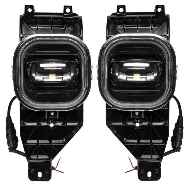 Oracle 05-07 Ford Superduty High Powered LED Fog (Pair) - 6000K - Bull Strap
