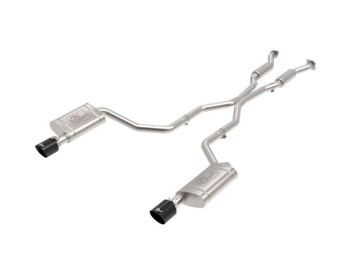 aFe 11-21 Dodge Durango V6-3.6L / V8-5.7L MACH Force-Xp 304 SS Cat-Back Exhaust System w/ Black Tip - Bull Strap