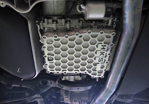 HKS 09-10 Nissan GT-R Transmission Oil Pan Upgrade - Bull Strap