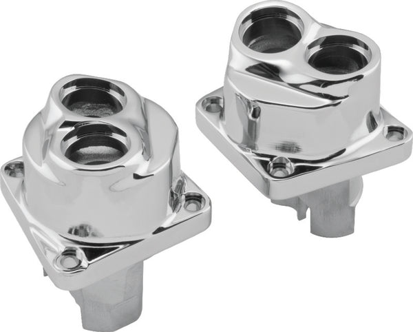 Twin Power 84-99 Evolution Big Twin Chrome Evolution Tappet Guide Set - Bull Strap