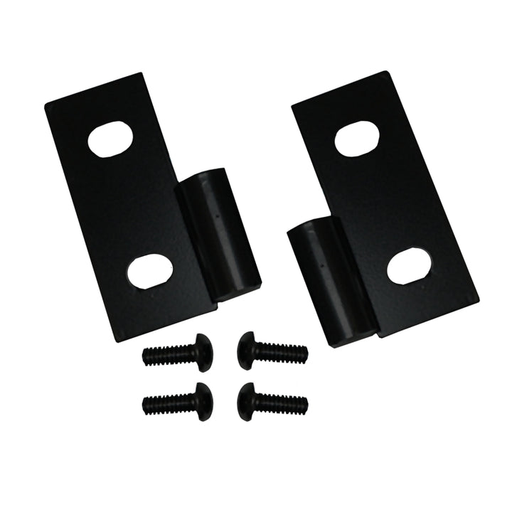 Rugged Ridge 76-06 Jeep CJ / Jeep Wrangler Black Lower Door Hinge Brackets - Bull Strap
