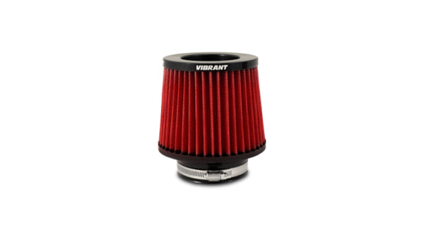 Vibrant The Classic Performance Air Filter (5.25in O.D. Cone x 5in Tall x 3.5in inlet I.D.) - Bull Strap