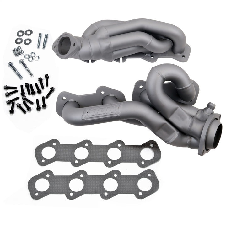 BBK 96-04 Mustang GT Shorty Tuned Length Exhaust Headers - 1-5/8 Titanium Ceramic - Bull Strap