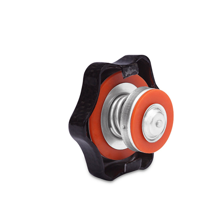 Mishimoto 1.3 Bar Rated Carbon Fiber Radiator Cap Small Import - Bull Strap