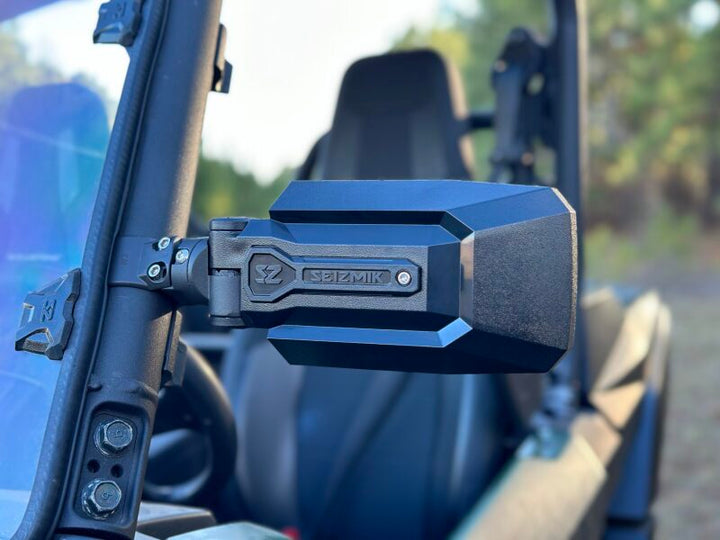 Seizmik 04+ A Cat/ Hon/JD/ Kaw/ Pol/ Suz/ Yam Trailrider Sideview Mirror - 1.75 in. - Bull Strap