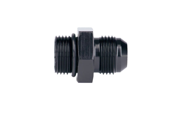 Torque Solution Adapter Fitting -8AN Straight Cut ORB to -6AN Flare - Bull Strap