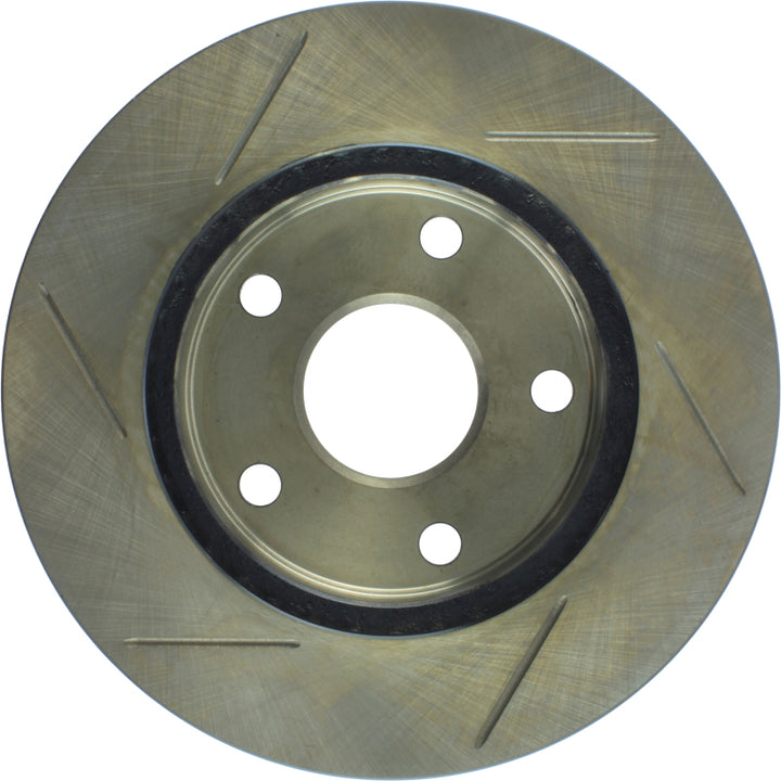 StopTech Power Slot 1/90-95 Toyota MR2 Front Left SportStop Slotted Rotor - Bull Strap