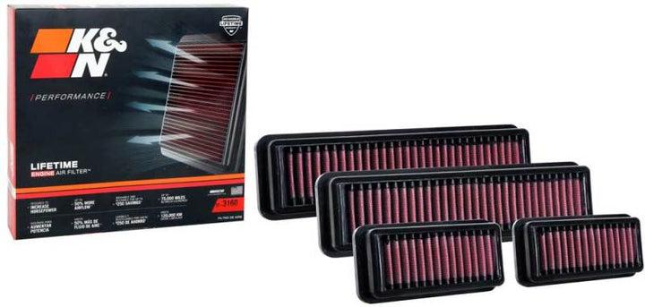 K&N BMW X3M/X4M L6-3.0L F/I Turbo Drop In Air Filter - Bull Strap