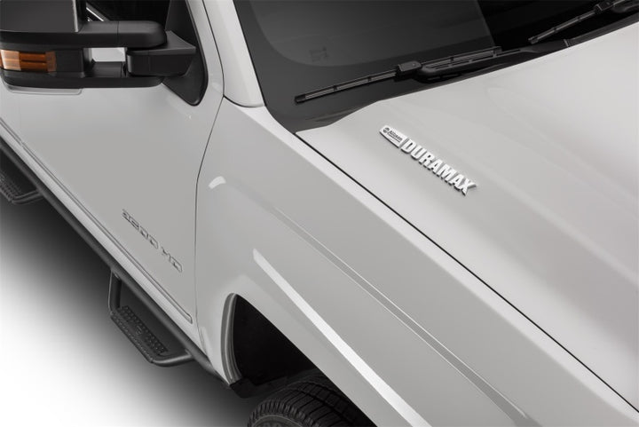 N-Fab Nerf Step 2019 Chevy/GMC 1500 Crew Cab - Cab Length - Tex. Black - 3in - Bull Strap