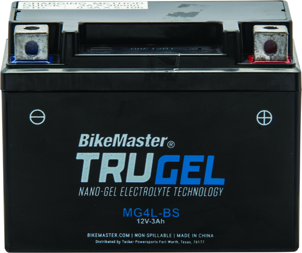 BikeMaster TruGel Battery - MG4L-BS - Bull Strap