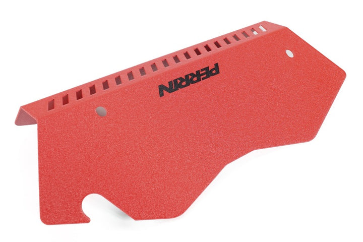 PERRIN 22-25 Subaru WRX Pulley Cover - Red (TALL - For Use w/o PERRIN AOS) - Bull Strap