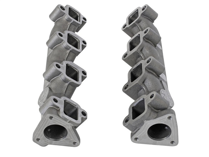 aFe Power BladeRunner Ported Ductile Iron Exhaust Manifold 01-16 GM Diesel Trucks V8-6.6L (td) - Bull Strap