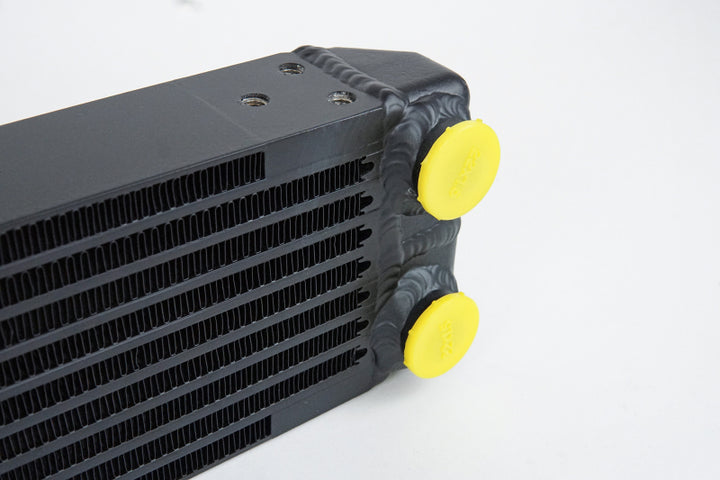 CSF Universal Dual-Pass Oil Cooler - M22 x 1.5 Connections 22x4.75x2.16 - Bull Strap