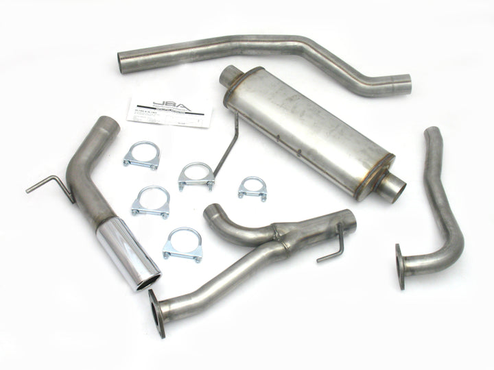 JBA 04-15 Nissan Armada 5.6L 409SS Pass Side Single Exit Cat-Back Exhaust - Bull Strap