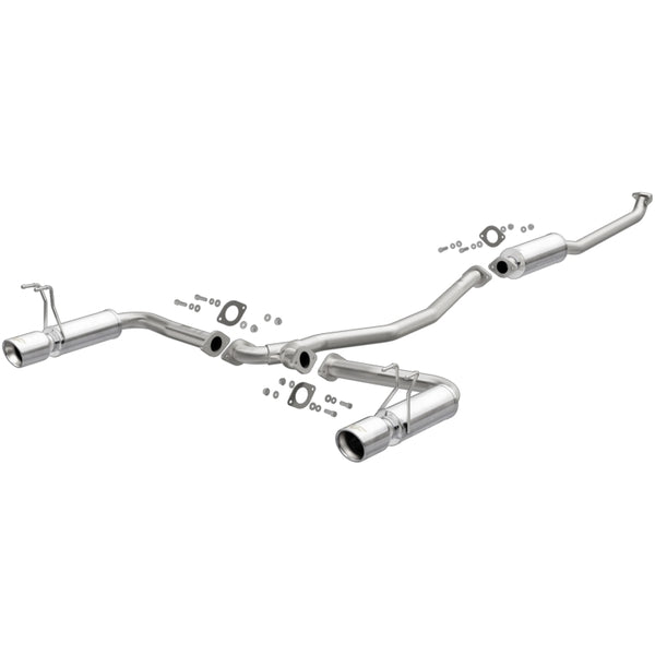 MagnaFlow 2016+ Honda Civic L4 1.5L Street Series Cat-Back Exhaust w/ Polished Tips - Bull Strap