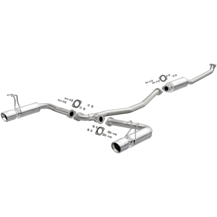 MagnaFlow 2016+ Honda Civic L4 1.5L Street Series Cat-Back Exhaust w/ Polished Tips - Bull Strap