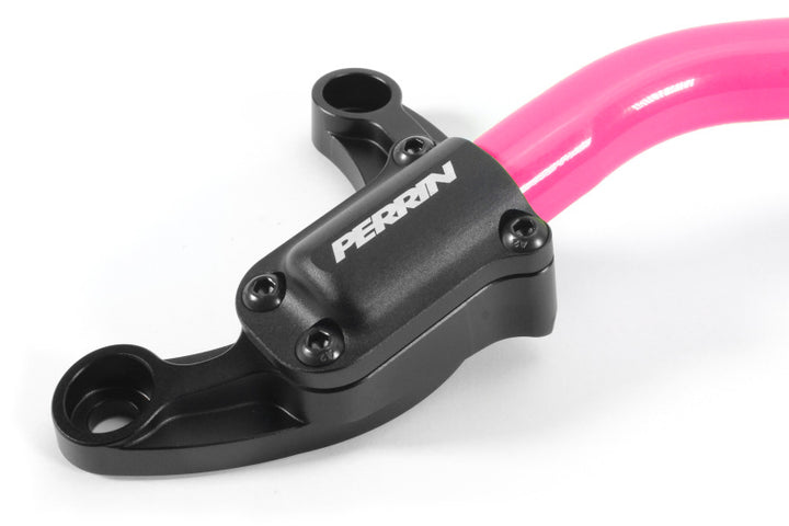 PERRIN 22-25 Subaru WRX Front Strut Brace - Hyper Pink - Bull Strap