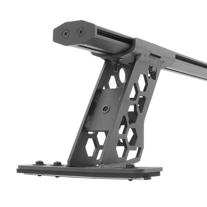 Go Rhino 15-22 Ford F-150 / 07-21 Toy. Tundra XRS Cross Bars Kit - Tex Blk (Attch Tonneau Cvr T-Trk) - Bull Strap