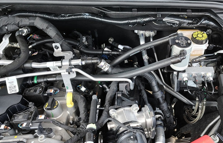 J&L 2025 Ford Bronco 2.3L/ 23-25 Ford Ranger 2.3L Separator 3.0 PCV Side - Clear Anodized - Bull Strap