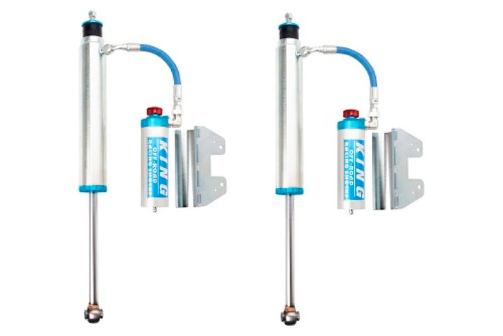 King Shocks 2007+ Toyota Tundra Rear 2.5 Dia Remote Reservoir Shock w/Adjuster (Pair) - Bull Strap
