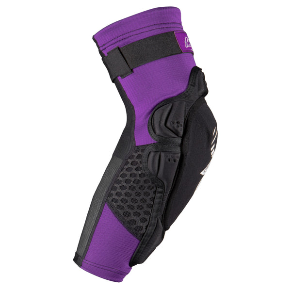 EVS Slayco96 Knee Guard Pair Purple/Black - Youth - Bull Strap