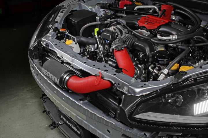 PERRIN 22-25 Subaru BRZ / Toyota GR86 Cold Air Intake - Red - Bull Strap