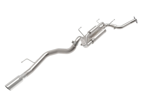 aFe 2025 Toyota 4-Runner 2.5in to 3in SS-304 Cat-Back Exhaust w/ Polished Tip - Bull Strap