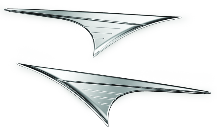 Kuryakyn Side Body Accents For Trikes Chrome - Bull Strap