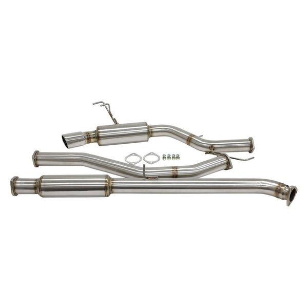 BLOX Racing Cat-Back Exhaust System T304 SS 2016+ Honda Civic 1.5T Sedan / Hatchback (Non-Sport) - Bull Strap