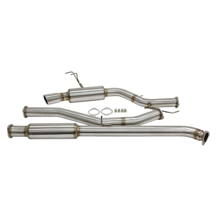 BLOX Racing Cat-Back Exhaust System T304 SS 2016+ Honda Civic 1.5T Sedan / Hatchback (Non-Sport) - Bull Strap